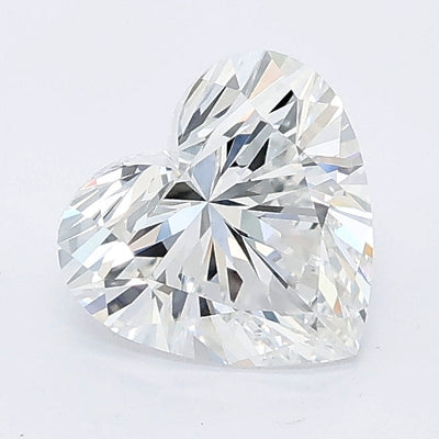 1.10 carat heart lab grown diamond E color VVS2 clarity