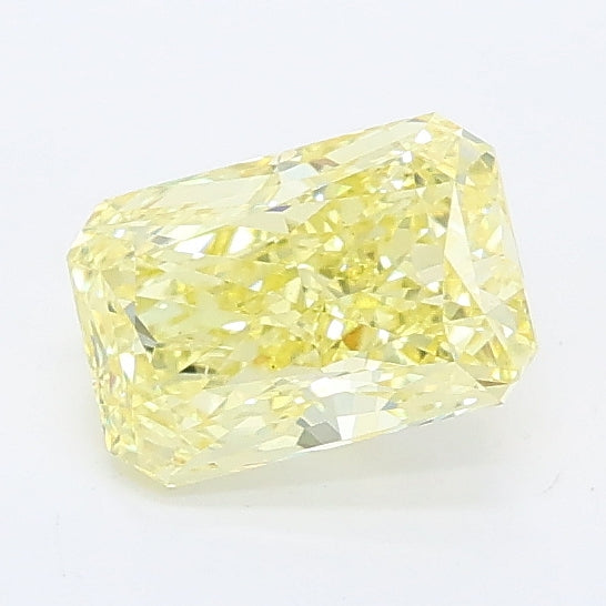 0.85 carat fancy vivid yellow radiant lab grown diamond VS1 clarity