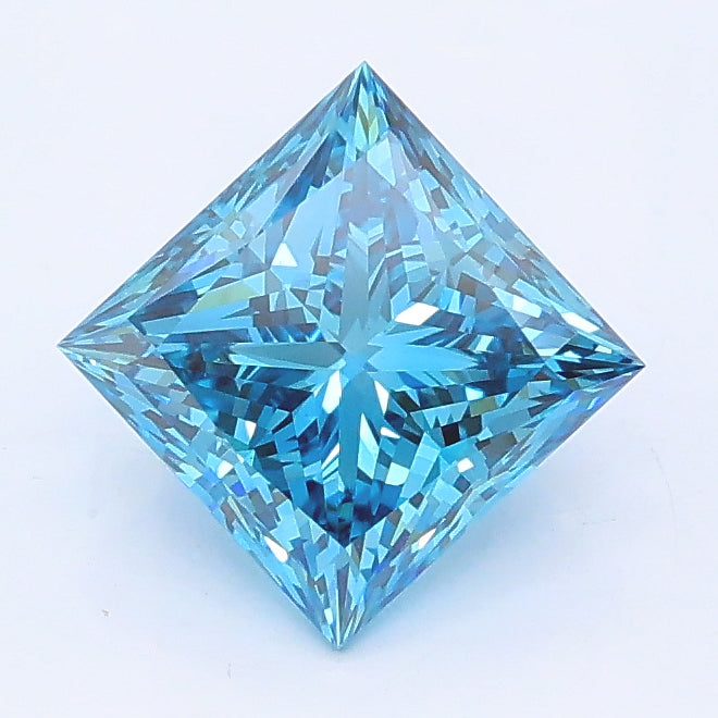 1.50 carat fancy vivid blue princess lab grown diamond VS1 clarity