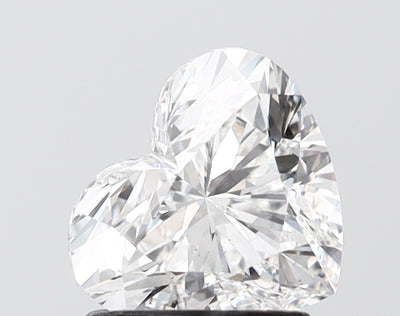 1.50 carat heart lab grown diamond E color VS2 clarity