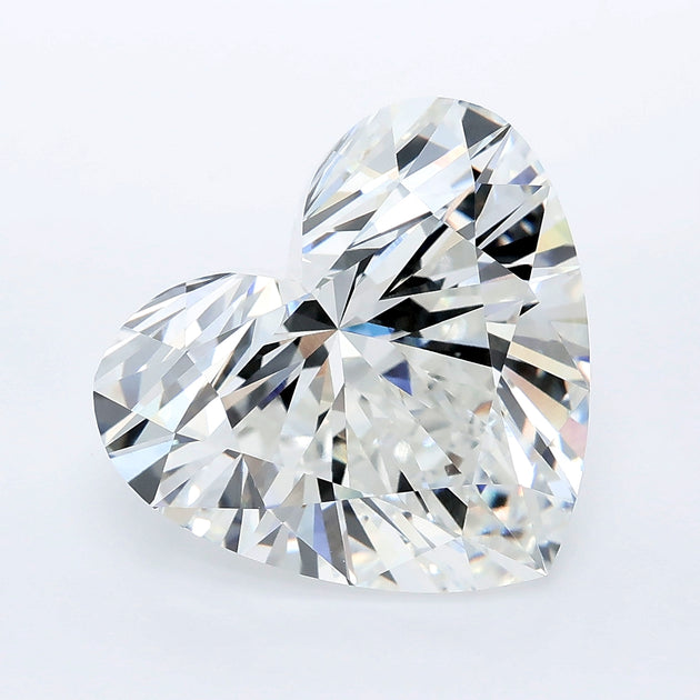 7.51 carat heart lab grown diamond E color VVS2 clarity