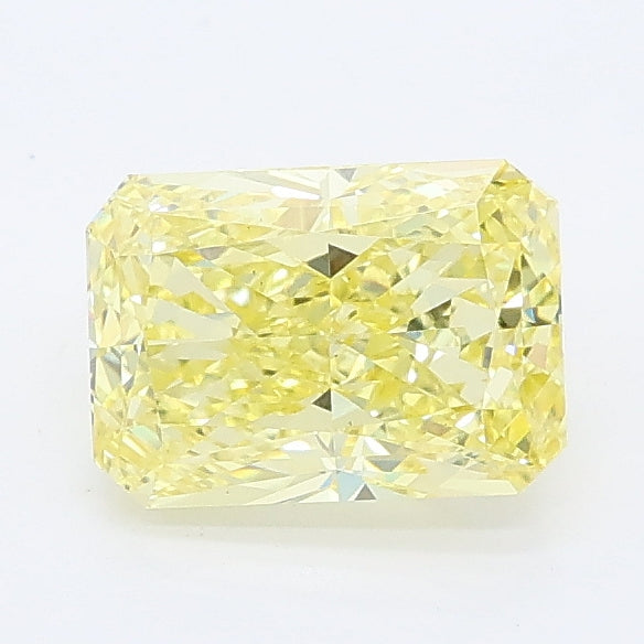 1.14 carat fancy intense yellow radiant lab grown diamond VS1 clarity