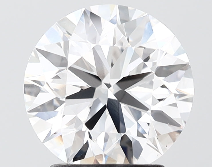 2.50 carat round lab grown diamond E color VS1 clarity