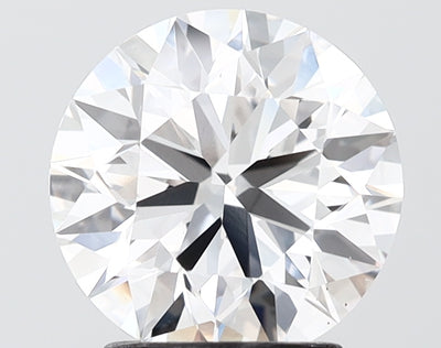 2.50 carat round lab grown diamond E color VS1 clarity
