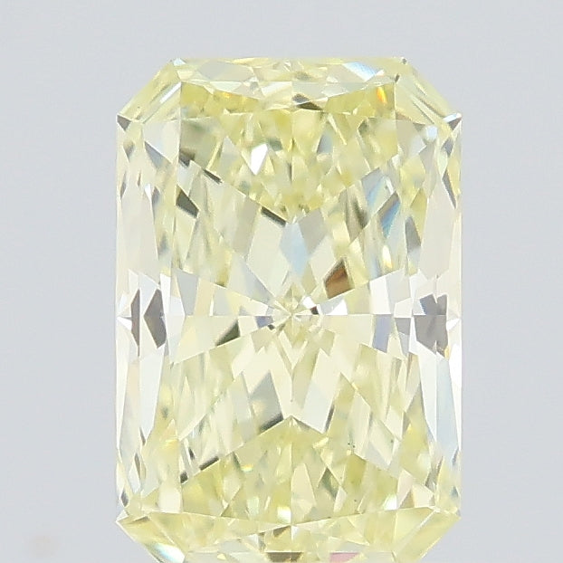 0.60 carat fancy light yellow radiant lab grown diamond VS1 clarity