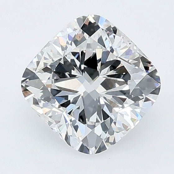 1.25 carat cushion lab grown diamond D color VS1 clarity