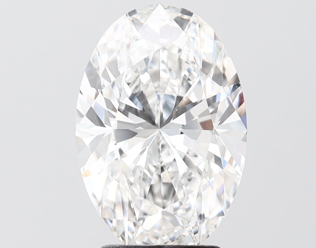 3.56 carat oval lab grown diamond E color VS2 clarity