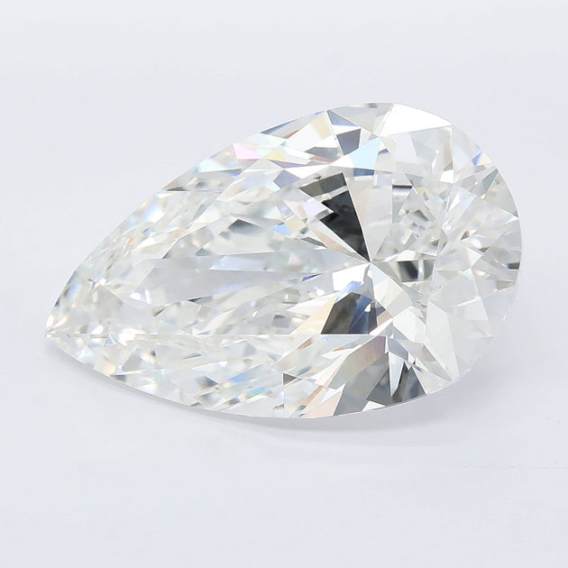 6.03 carat pear lab grown diamond F color VVS2 clarity