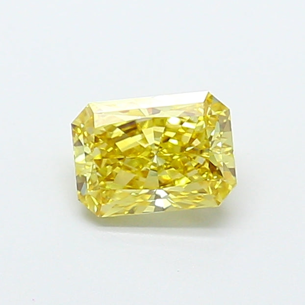 1.03 carat fancy intense yellow radiant lab grown diamond VVS2 clarity