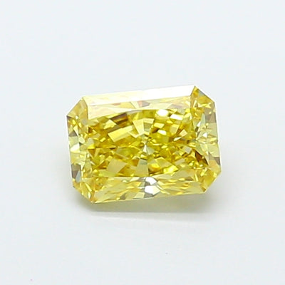 1.03 carat fancy intense yellow radiant lab grown diamond VVS2 clarity