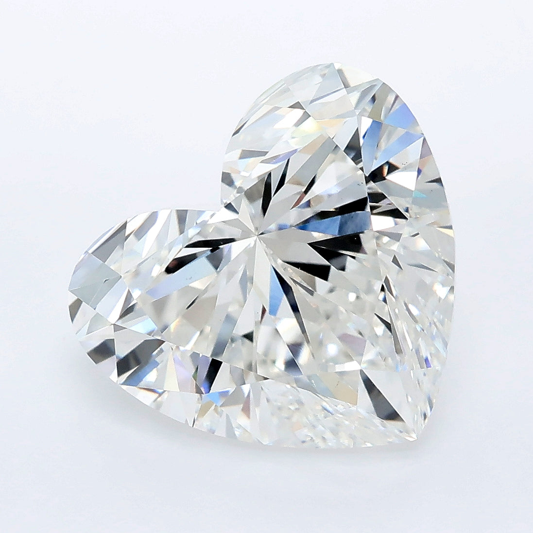 7.01 carat heart lab grown diamond F color VS1 clarity