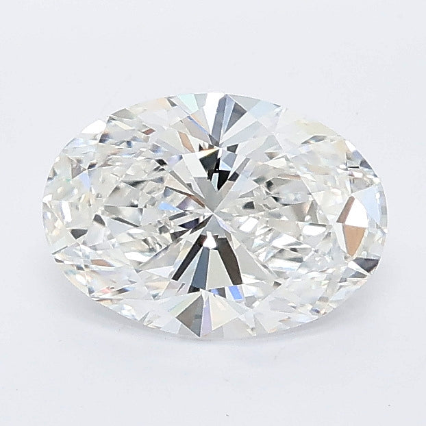 1.08 carat oval lab grown diamond E color VVS2 clarity