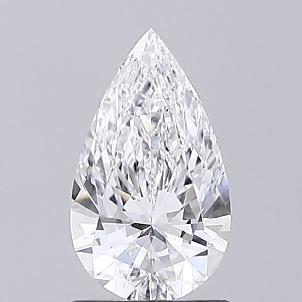 1.00 carat pear lab grown diamond D color VVS2 clarity