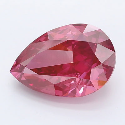 3.01 carat fancy deep pink pear lab grown diamond VS2 clarity