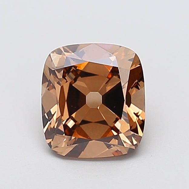 2.03 carat fancy brown cushion lab grown diamond VS1 clarity