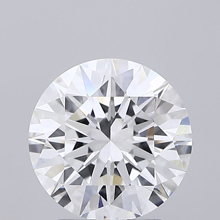 2.52 carat round lab grown diamond F color VS1 clarity