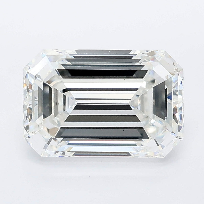 3.01 carat emerald lab grown diamond E color VS1 clarity