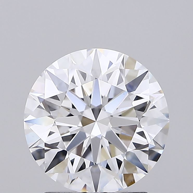 2.01 carat round lab grown diamond E color VS1 clarity