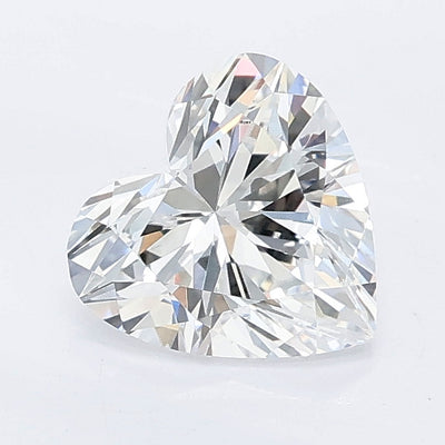 1.05 carat heart lab grown diamond D color VVS2 clarity