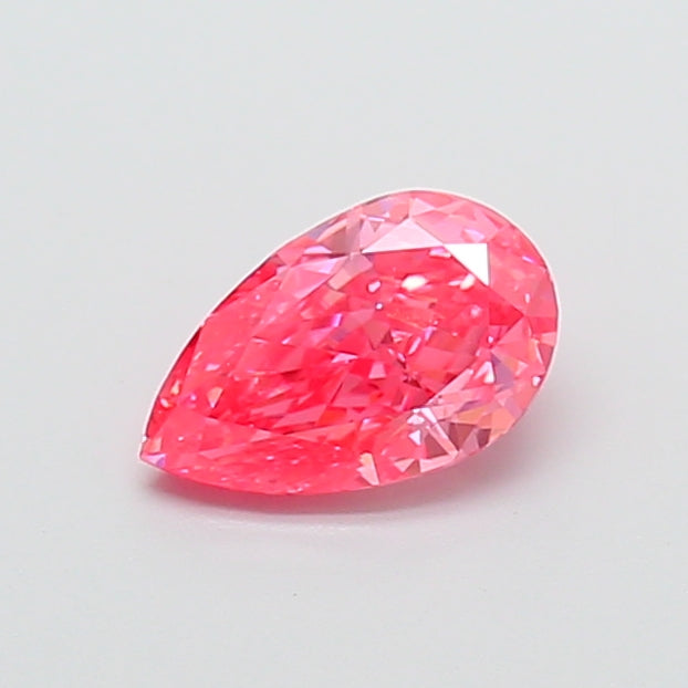 1.03 carat fancy vivid pink pear lab grown diamond VVS2 clarity