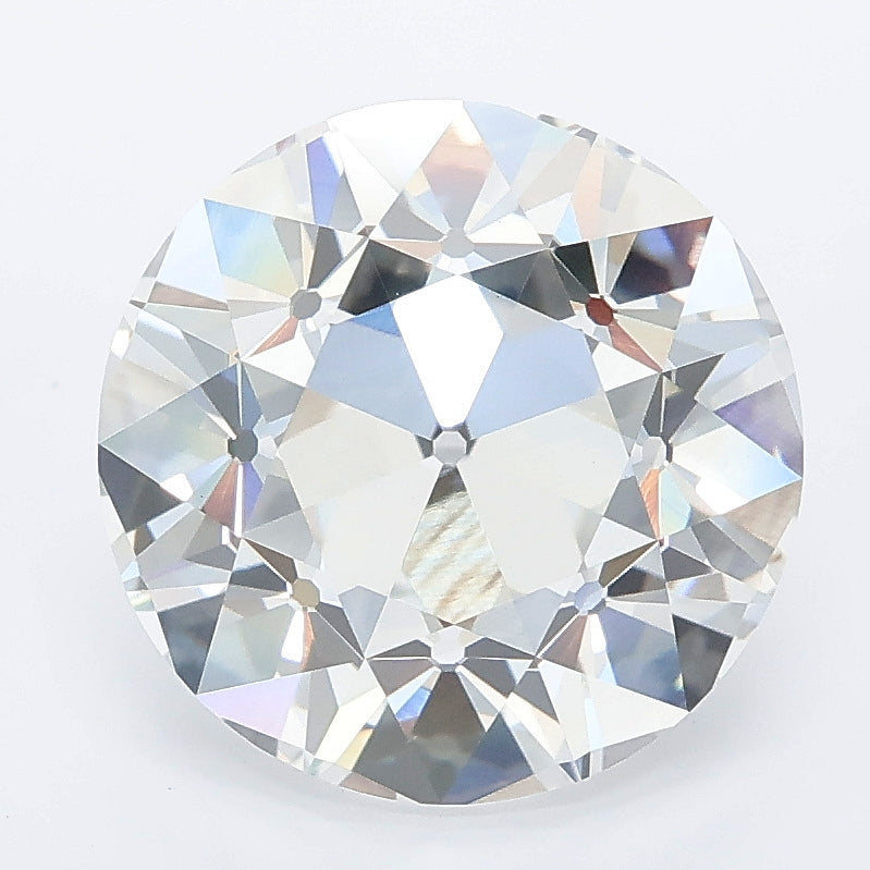 5.06 carat old european cut lab grown diamond F color VVS2 clarity