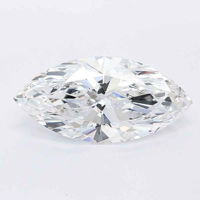 1.28 carat marquise lab grown diamond D color VVS2 clarity