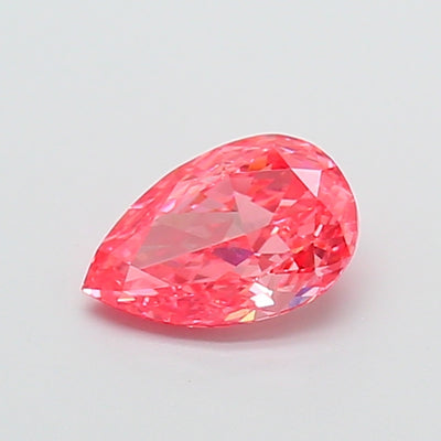 1.06 carat fancy vivid pink pear lab grown diamond VS1 clarity