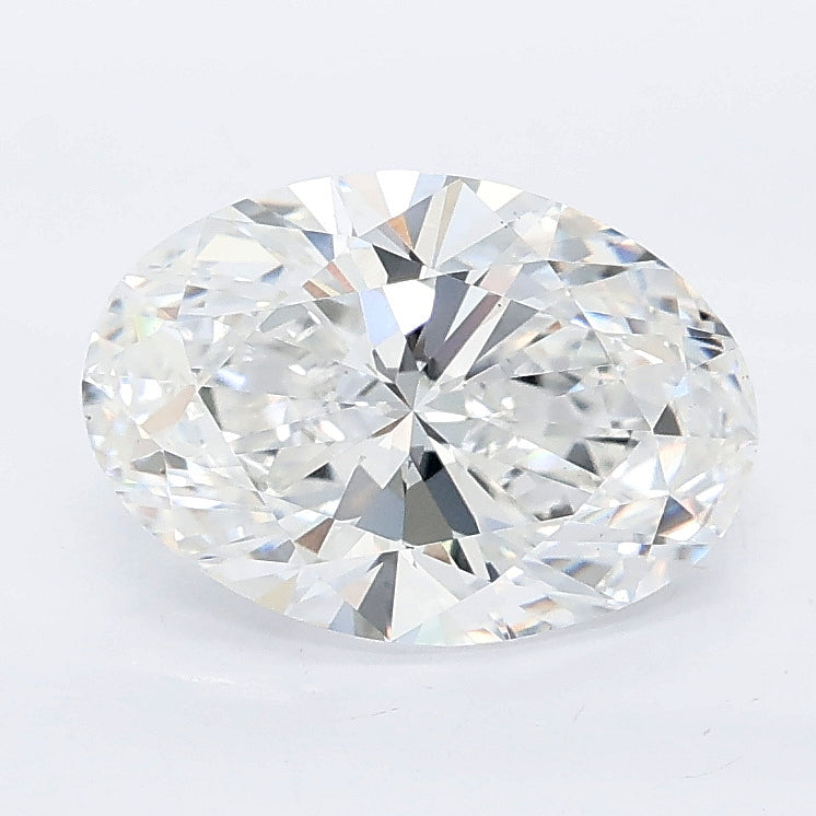 2.04 carat oval lab grown diamond D color VS1 clarity