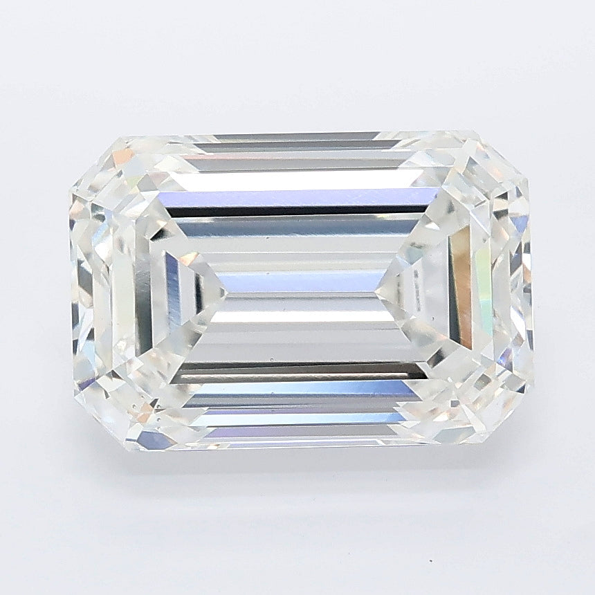 4.05 carat emerald lab grown diamond F color VS1 clarity
