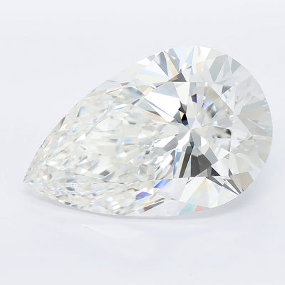 9.01 carat pear lab grown diamond F color VVS2 clarity