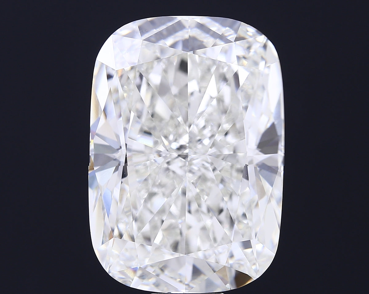 30.04 carat cushion lab grown diamond G color VVS2 clarity