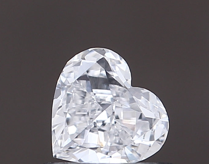 0.50 carat heart lab grown diamond D color VS1 clarity