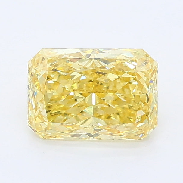 1.05 carat fancy intense yellow radiant lab grown diamond VVS2 clarity