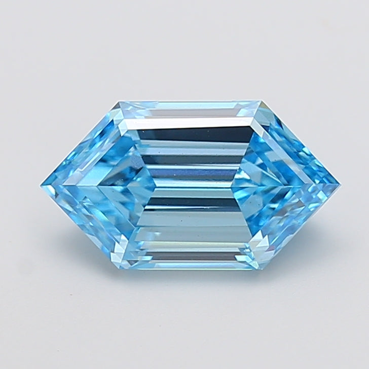 3.00 carat fancy vivid blue dutch marquise lab grown diamond VVS2 clarity