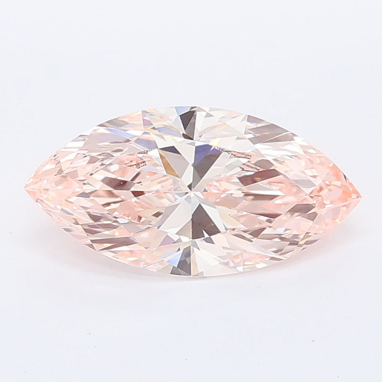 1.08 carat fancy intense pink marquise lab grown diamond VVS2 clarity