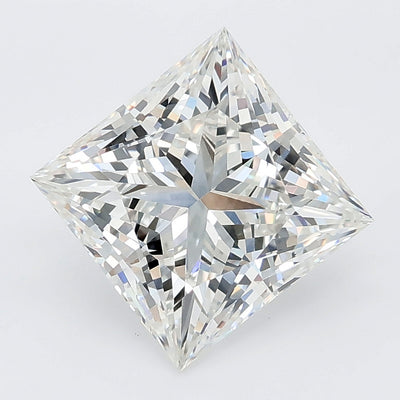 3.09 carat princess lab grown diamond F color VVS2 clarity