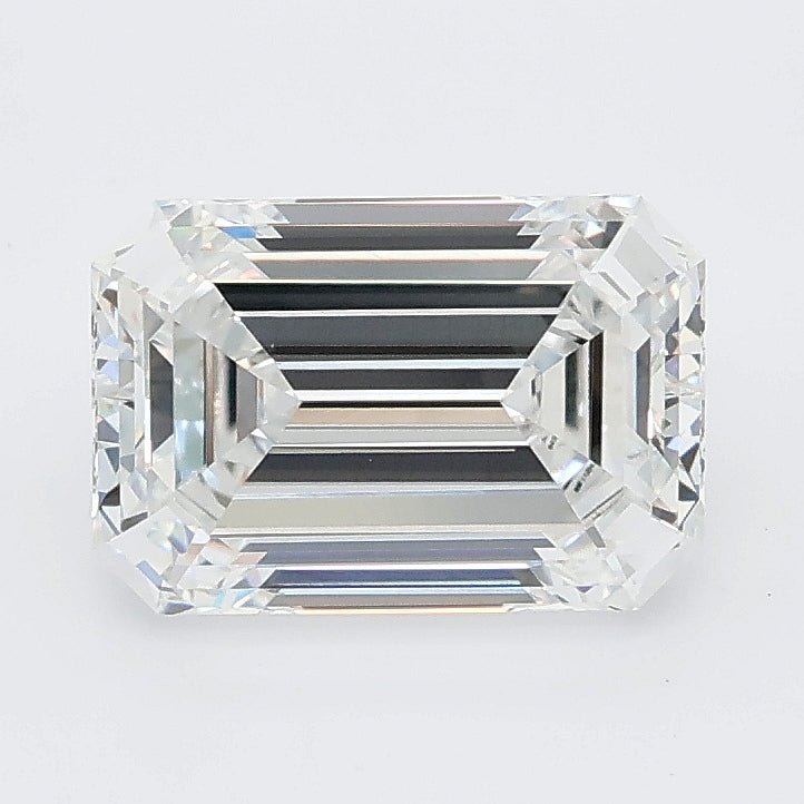 2.07 carat emerald lab grown diamond D color VVS2 clarity