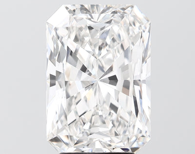 4.11 carat radiant lab grown diamond F color VVS2 clarity