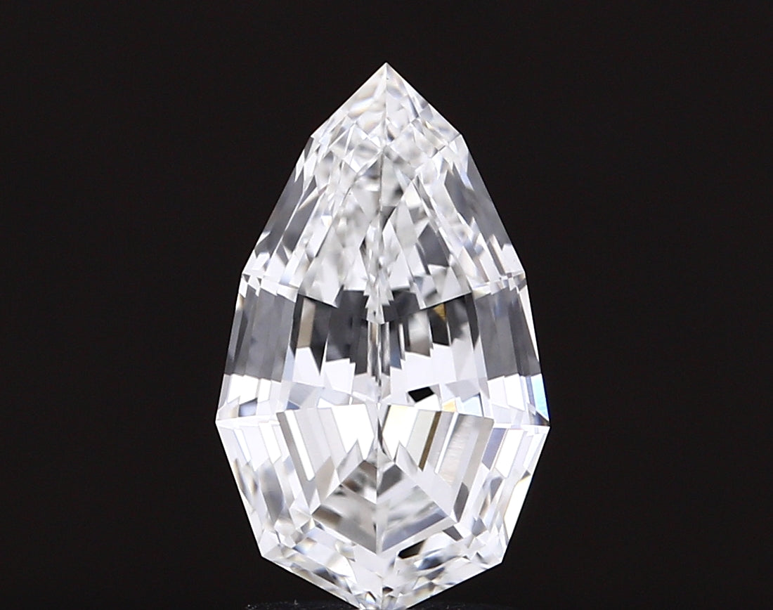 3.04 carat pear lab grown diamond G color VVS2 clarity