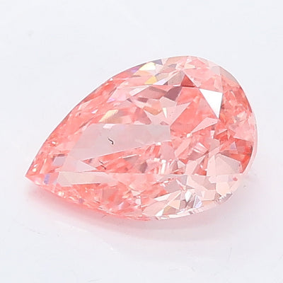 1.04 carat fancy vivid pink pear lab grown diamond VS2 clarity