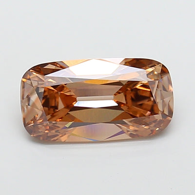 3.52 carat fancy brown old mine cushion lab grown diamond VS1 clarity