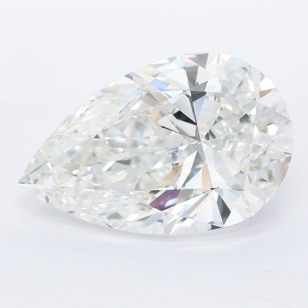 7.02 carat pear lab grown diamond F color VVS2 clarity