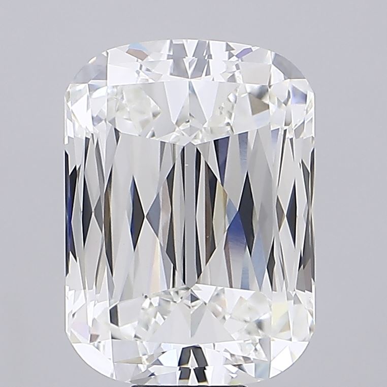 15.06 carat old mine cushion lab grown diamond F color VVS2 clarity