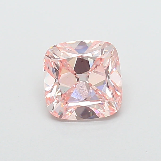 2.00 carat fancy pink old mine cushion lab grown diamond VS2 clarity
