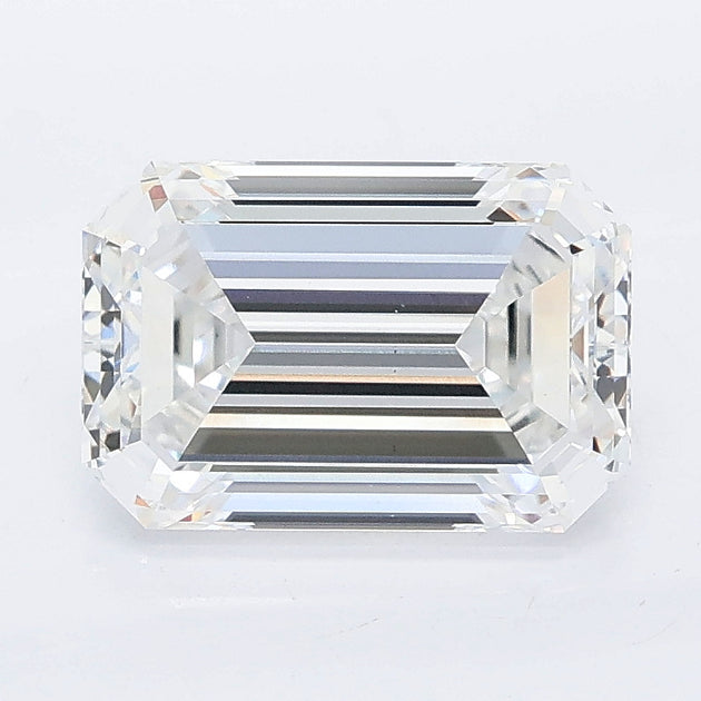 2.50 carat emerald lab grown diamond E color VS1 clarity