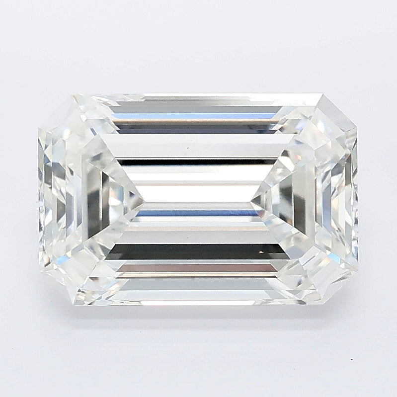 3.07 carat emerald lab grown diamond F color VS1 clarity