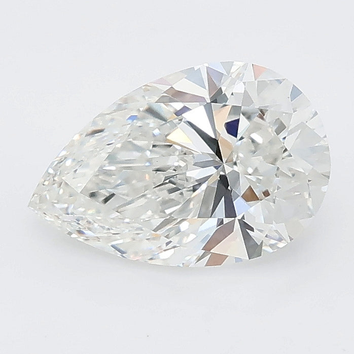 1.55 carat pear lab grown diamond E color VVS2 clarity