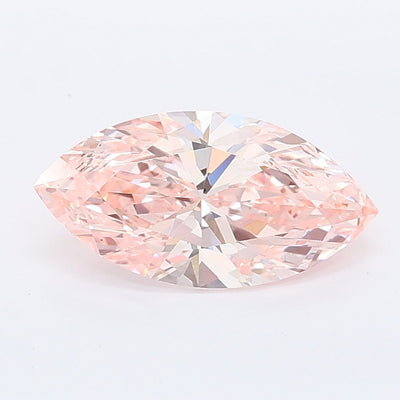 1.09 carat fancy vivid pink marquise lab grown diamond VVS2 clarity