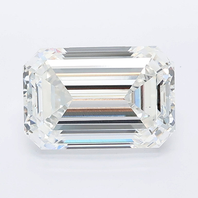 2.54 carat emerald lab grown diamond E color VS1 clarity