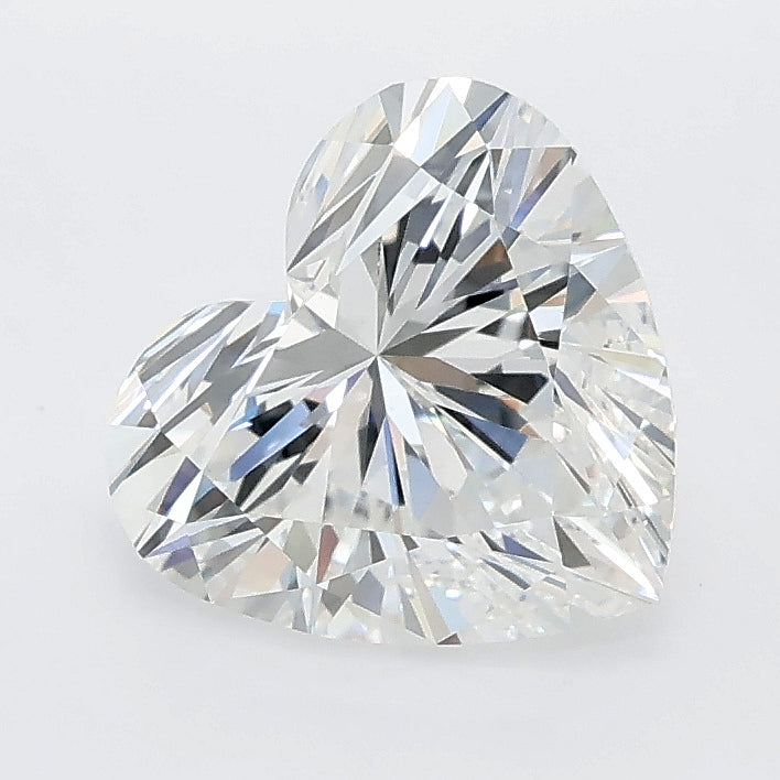 2.09 carat heart lab grown diamond E color VVS2 clarity